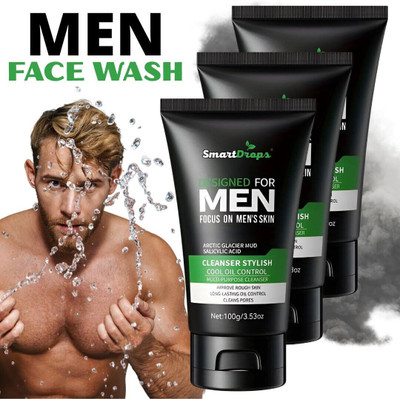 smartdrops Foaming Facewash Glowing And Brightening Skin |All Skin Types|  For Men Face Wash(300 g)