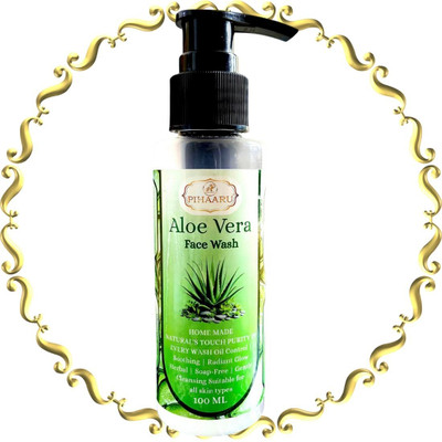 Pihaaru Daily Use Aloe Vera  – Deep Cleansing & Glow– 100ml/ Face Wash(100 ml)