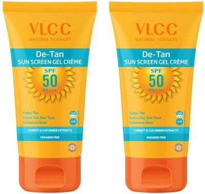 VLCC Mulberry & Rose Face wash (2 x 150ML) & De Tan Sunscreen Gel Creme Fades Tan, Evens Out Skin Tone, Enhances Glow Face Wash(300 ml)