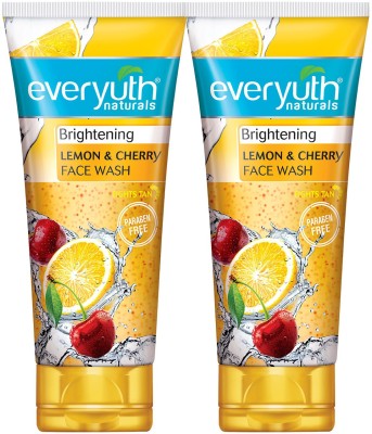Everyuth Naturals Brightening Lemon and Cherry Face Wash(300 g)