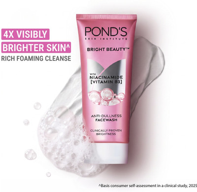 POND's Bright Beauty With Niacinamide Vitamin B3 For Anti Dullness Face Wash(200 g)