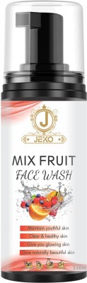 Jeko Mix Fruit Facewash For Men & Women | Papaya, Orange, Aloevera, Lemon and Rose Extract | Face wash For Clear & Clean Skin Face Wash(150 ml)