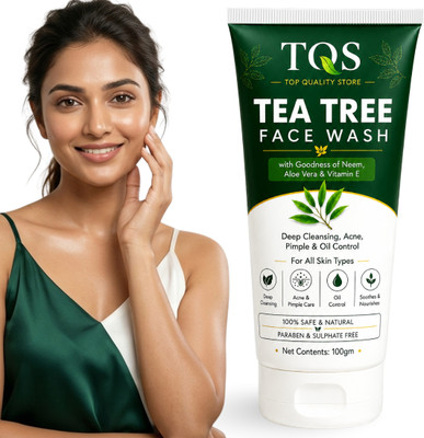 TQS Tea Tree with Aloe Vera for Acne Free Fresh Clean Skin Face Wash(100 ml)