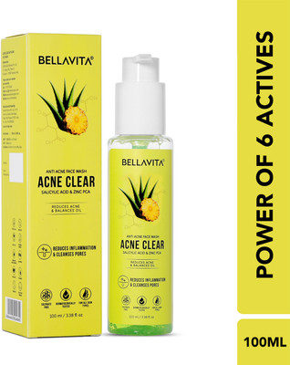 BELLAVITA Anti Acne Facewash, Acne Clear Facewash, for Acne & Pimples, Men & Women Oily Skin Face Wash(100 ml)