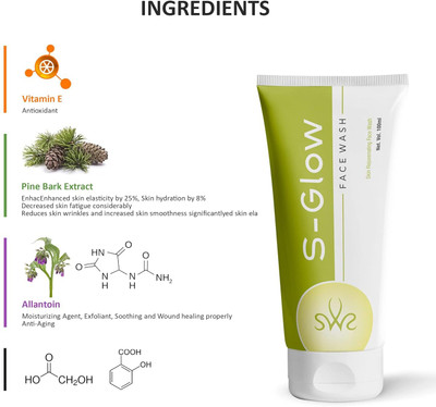 DEXTRON S-Glow , Skin Rejuvenating Face Cleanser, 100ml Face Wash(100 ml)