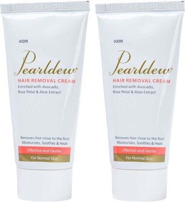 Pearldew Hair Removal Cream 60 gm| With Aloe & Avocado | Paraben Free Face Wash(120 g)