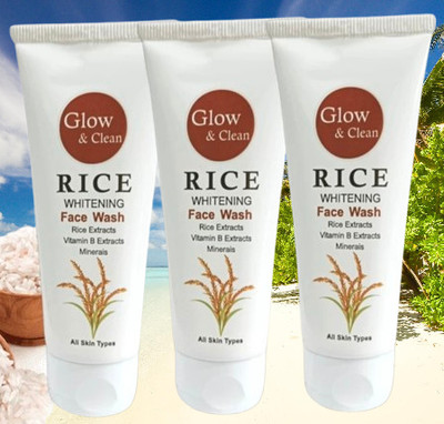 Deeparth Pack of 3 for Skin Clarity & Fresh Look Rice  Face Wash(100 ml)