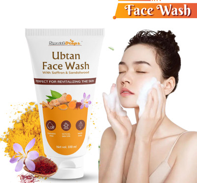 smartdrops Ubtan For Skin Brightening and Oily Skin- Tan Removal Pimple Removing Face Wash(100 ml)