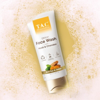 TAC - The Ayurveda Co. Ubtan  with Haldi Chandan for Anti-Tan & Pigmentation - All Skin Types Face Wash(50 ml)