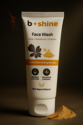 B Shine Naturals Kesar Anantmool Chandan Skin Lightening & Tan Removal For Natural Glow & Spotless Skin-A5 Face Wash(75 g)
