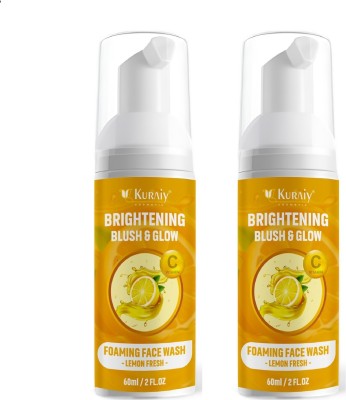 kuraiy VITAMIN C Facial Cleanser  Foam Shrink Pores Soothing Oil Control Gentle Cleansing Face Wash(60 ml)