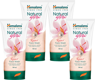 HIMALAYA NATURAL GLOW KESAR FACE WASH 150ML (PACK OF 4 ) Face Wash(150 ml)