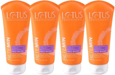 Lotus Professional Retemin Plant Retinol & Natural Vitamin C  | Whitening & Anti-Ageing Face Wash(400 g)