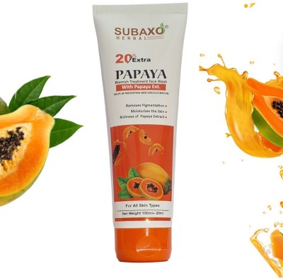 Subaxo Herbal Papaya  1PC Face Wash(120 ml)