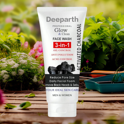 Deeparth 3 in 1 Charcoal Gel for Removing Impurities Anti Blackhead -/ (Pack-1) Face Wash(150 g)