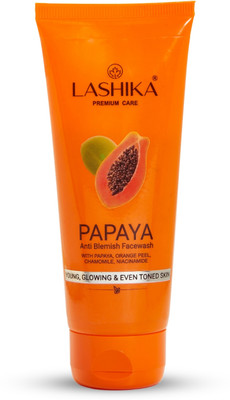 Lashika  with Vitamin C, Niacinamide, Papaya Extract & Essential Oils – Gentle Exfoliation & Brightening Face Wash(100 ml)