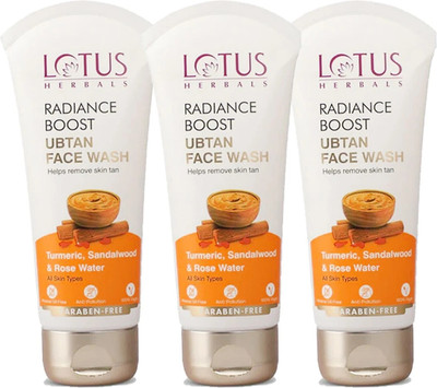 LOTUS HERBALS Radiance Boost Ubtan Rose Face Wash(150 g)