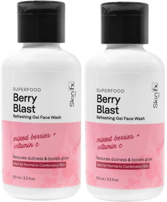 Skin FX Superfood Berry Blast Refreshing Gel  100 ml Face Wash(200 ml)