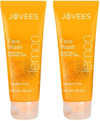 JOVEES Lemon  Purifying & Glowing Skin Paraben Pack Of 2 (240 ml) Combo Face Wash(240 ml)