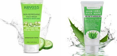 Kryoss Skin Refreshing And Aloevera  (150 + 100 ml) Face Wash(100 ml)