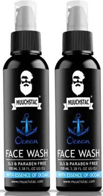 RIVVA MUUCHSTAC Ocean for Men, Fights Acne & Pimple, Skin Brightening, All Skin Types  Face Wash(200 ml)