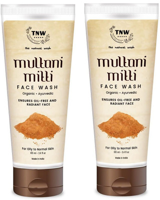 TNW - The Natural Wash Multani Mitti  for Oily Skin | Removes Pigmentation, Controls Acne & Excess Oil | Paraben-Free Face Wash(200 ml)