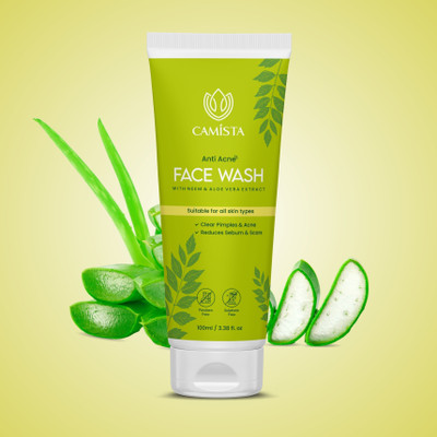 CAMISTA Anti Acne with Neem, Aloe Vera Extract & Salicylic Acid for Oil & Pimple Control Face Wash(100 ml)
