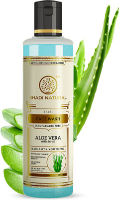 KHADI NATURAL Aloevera with Scrub  Face Wash(210 ml)