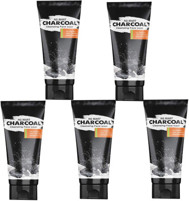 NG MART NG CHARCOAL CLENSING FACEWASH PACK OF - 5 Face Wash(500 g)