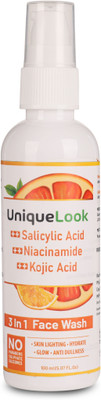 uniquelook Brightening & Anti-Pigmentation 3-in-1  for Men & Women – With Salicylic Acid, Niacinamide & Kojic Acid Face Wash(100 ml)
