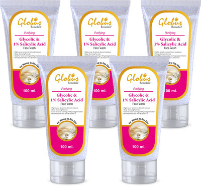 Globus Remedies Glycolic Acid and Salicylic Acid Face Wash(500 ml)