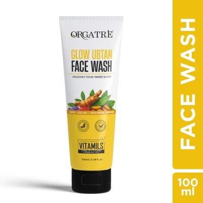 Orgatre Glow Ubtan with Turmeric & Niacinamide for Tan Removal Face Wash(100 ml)