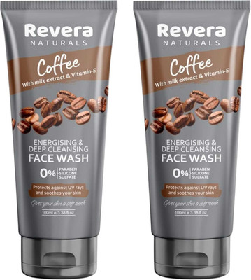 Revera COFFEE FACEWASH FOR DEPP CLEANSHING & SOOTHES SKIN PACK OF 100ml x 2 Face Wash(200 ml)
