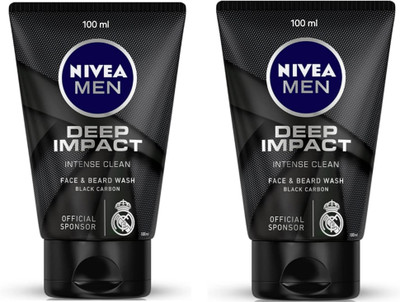 NIVEA Deep Impact - 100ml (Pack of 2) Face Wash(200 ml)