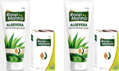 Roop Mantra ALOEVERA FACEWASH 100 ML 2 PC & FACE CREAM 15 GM Face Wash(200 ml)