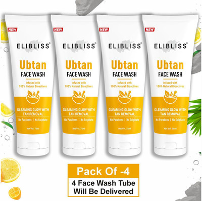 ELIBLISS Ubtan Turmeric & Saffron for Tan removal and Skin brightning  Face Wash(300 ml)