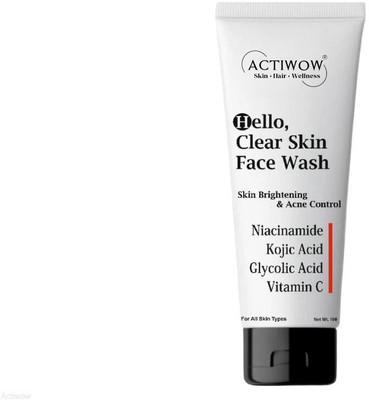 ACTIWOW Hello  Natural Foam for Fresh Smooth Complexion Face Wash(100 ml)