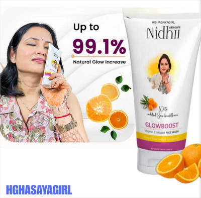HGHASAYAGIRL NIDHI SKINCARE Glow Boost Vitamin C rr48 Face Wash(100 g)
