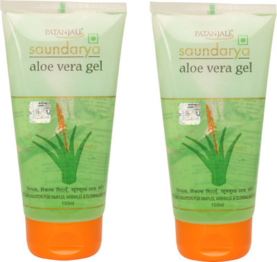 PATANJALI Saundarya Aloe vera Gel (Pack of 2) Face Wash(300 ml)