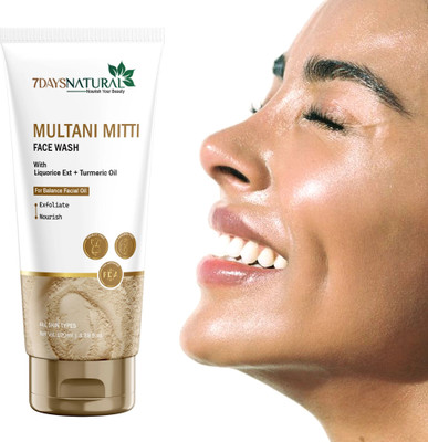 7 Days multani mitti Vitamin C Foaming No Parabens, Sulphate Face Wash(100 ml)
