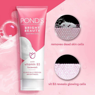 POND's Bright Beauty Spot-less Glow FaceWash With Vitamins 150G Face Wash(150 g)