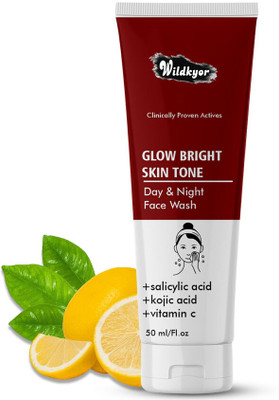 Wildkyor ''Day & Night Facewash 50ml | Gentle Cleanser for Clear & Smooth Skin'' Face Wash(50 ml)