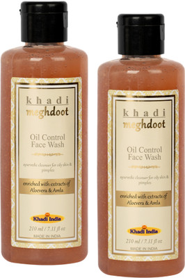 KHADI MEGHDOOT Oil Control Facewash 210ml (Pack of 2) Face Wash(210 ml)