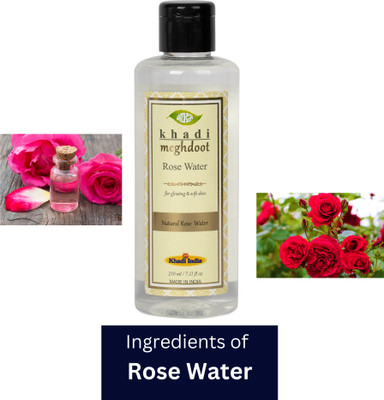 KHADI MEGHDOOT Gulab Jal (Rose Water) 210ml Face Wash(210 ml)
