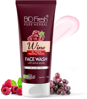 Biofresh Pure Herbal Wine Face wash for Nourishing & Hydrating Face Wash(120 ml)