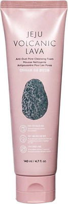 The Face Shop Jeju Volcanic Lava Anti Dust Cleansing Foam,for pore care & blackhead cleansing Face Wash(140 ml)