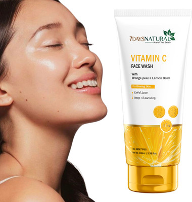 7days natural Vitamin C Brightening Cream Restore & Revive Your Skin Reduce fine lines Face Wash(100 ml)