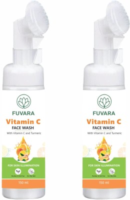 FUVARA vitamin c foaming face wash 150ml pack 2 Face Wash(300 ml)