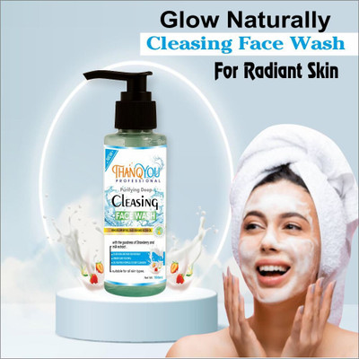 THANQYOUPROFESSIONAL THANQYOU Smoothie & Purifying Deep Cleasing  (100 ml) Face Wash(100 ml)