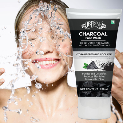 IBFEN Charcoal  For Men & Women | Anti-Pollution & Deep Detox Formula Face Wash(200 ml)
